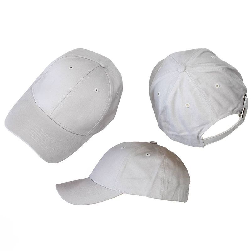Basic Blank Cap Light Gray 3 Pieces