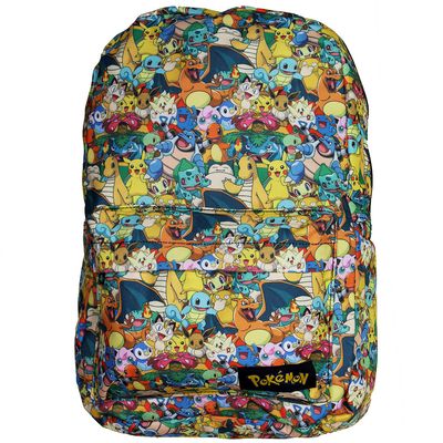Großer Rucksack mit Pokémon-Charakteren im Allover-Print