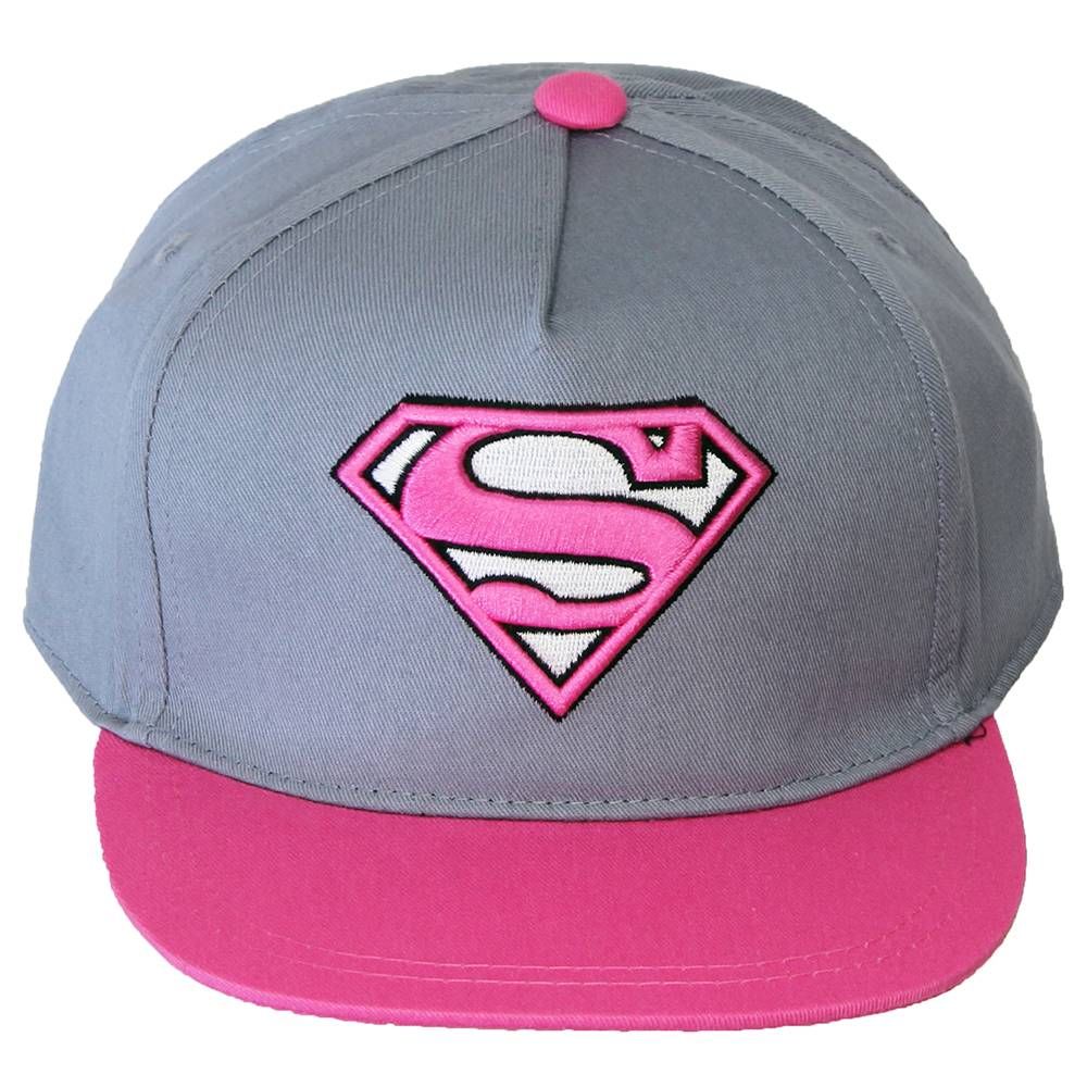 Superman Supergirl Snapback Cap Cap