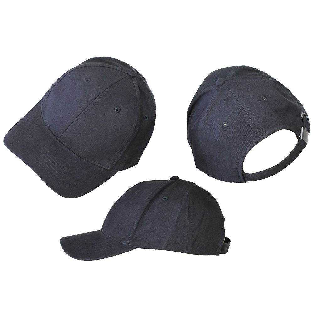 Basic Plain Cap Dark Grey 3-Pack