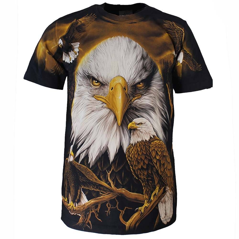 Rock Eagle All over Print Eagle T-shirt