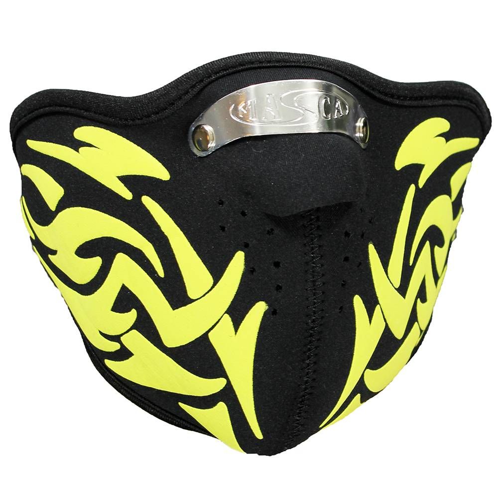 Facemask Skimask Yellow Tribal Print