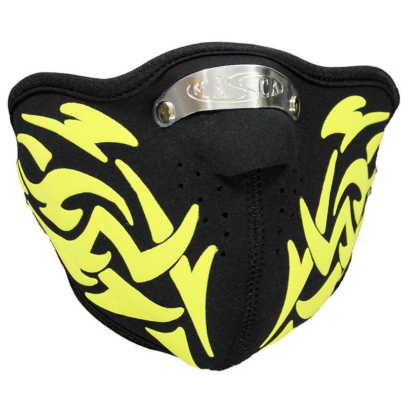 Facemask Skimask Yellow Tribal Print