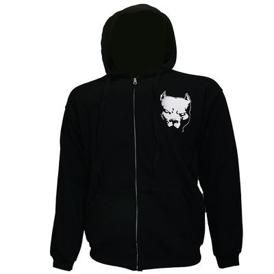 Pitbull Embroidered Logo Zipper Hoodie