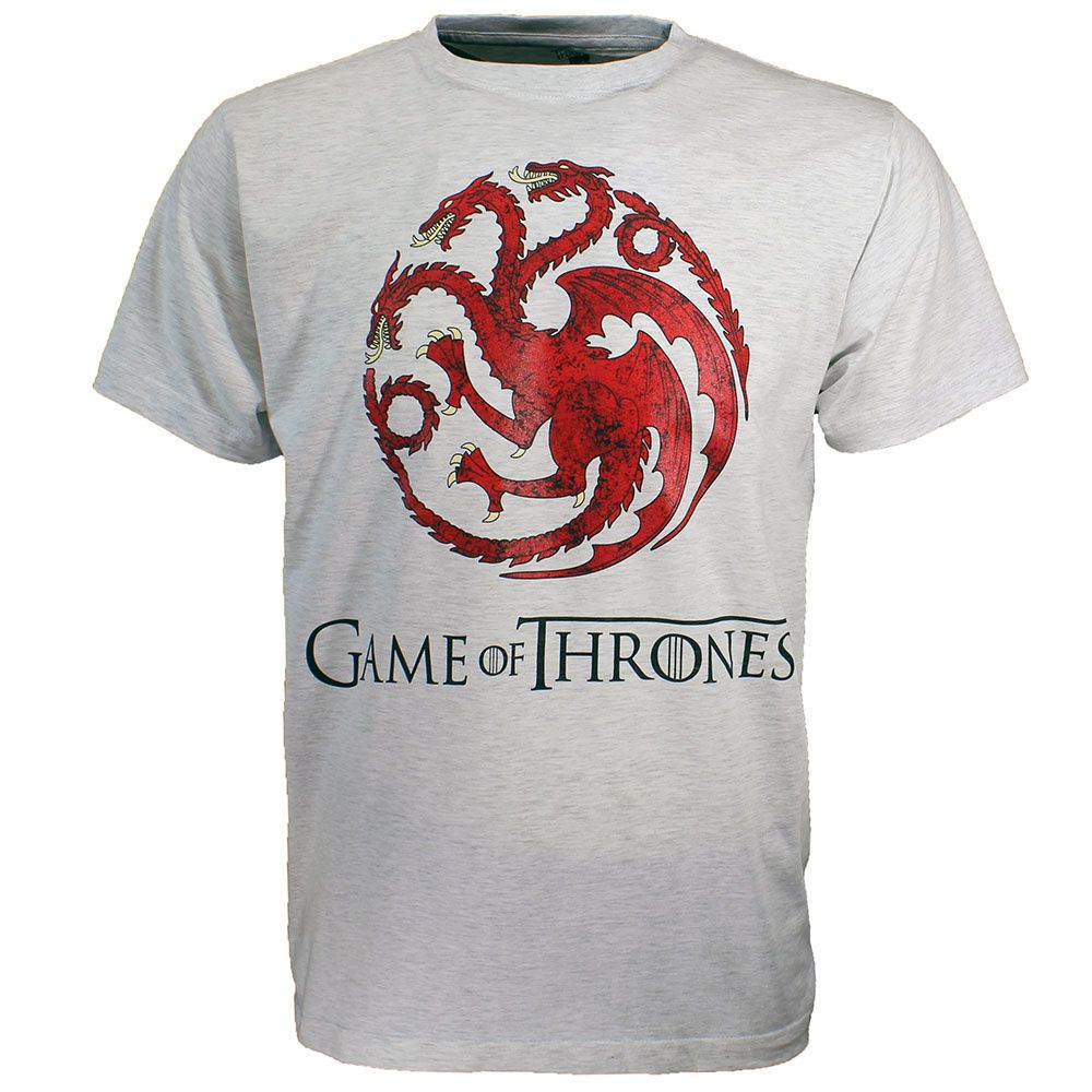 Game of Thrones Dragon T-Shirt Grey