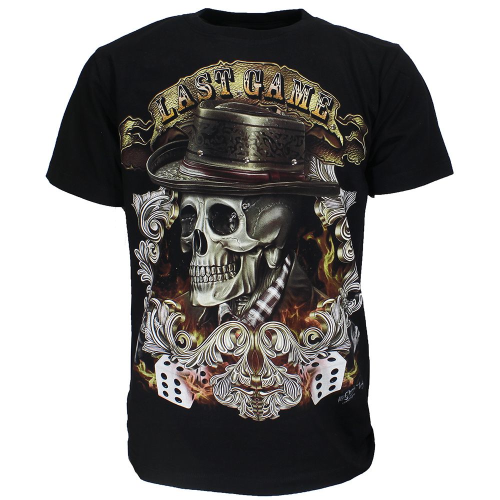Last Game  Skull 3D Glow in the Dark T-Shirt