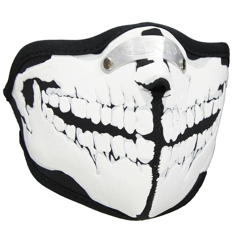 Face Mask Ski Mask Skeleton Teeth Print