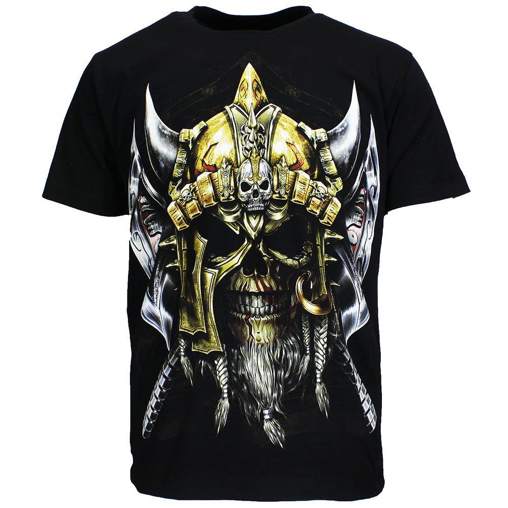 Viking Skull T-Shirt Black