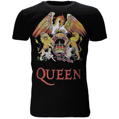 Queen Classic Crest Logo Band T-Shirt