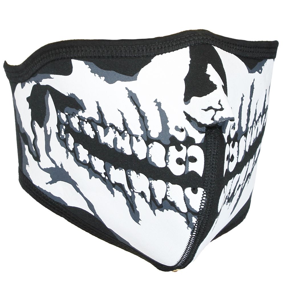 Biker Mouth Mask Face Mask Ski Mask Skull Print with Filter