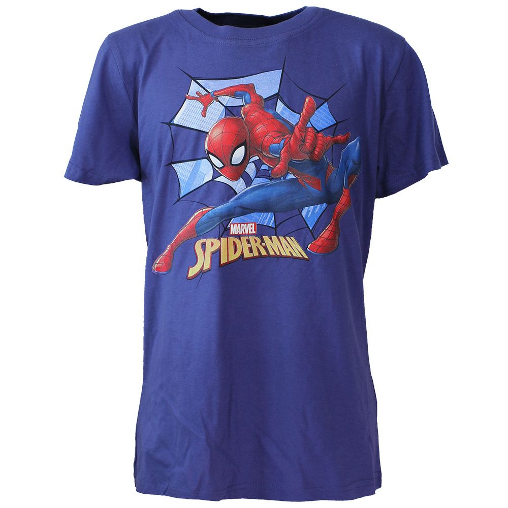 Marvel Comics Spider Man Kids T-Shirt Blue