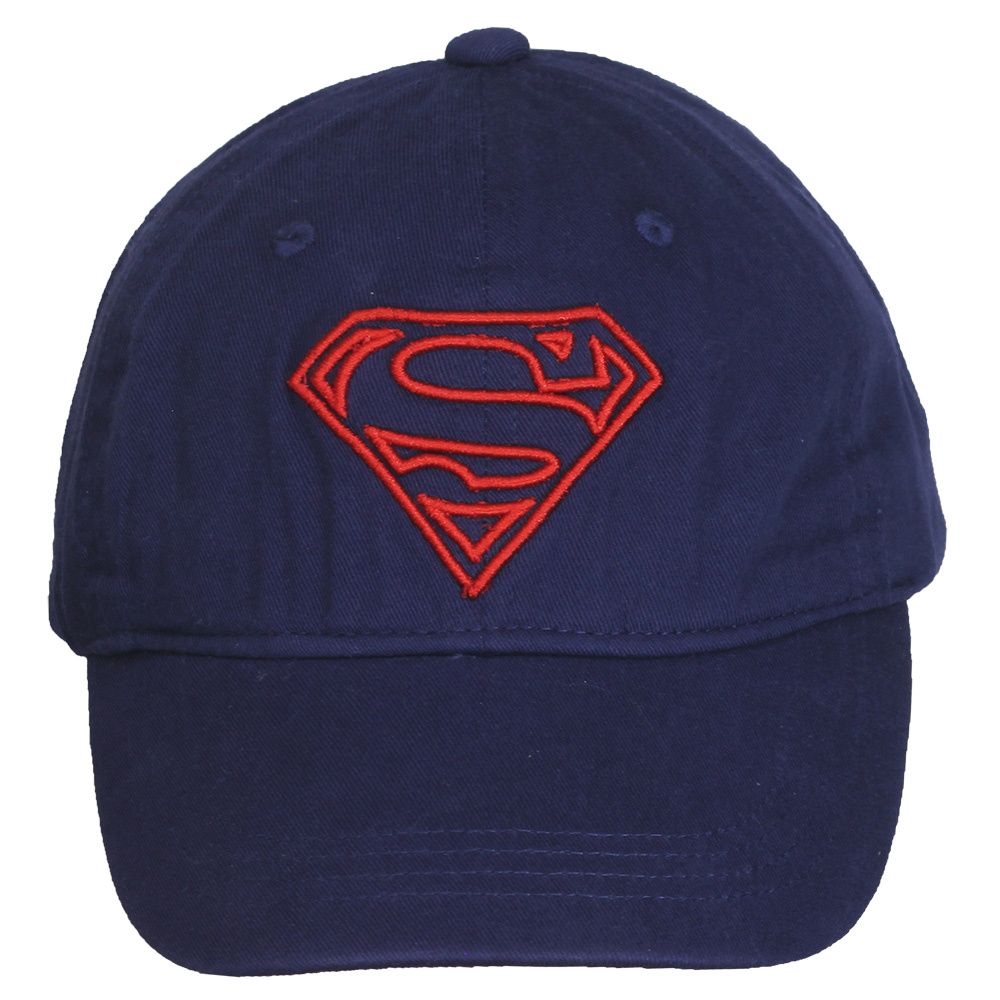 Superman Logo Baseball Cap Cap Dark Blue
