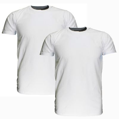 Fruit Of The Loom LARGE SIZES Blank Cotton T-Shirts 2-Pack White