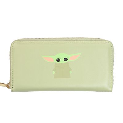 Star Wars The Mandalorian Baby Yoda Zipper Wallet