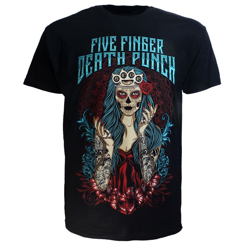 Five Finger Death Punch Lady Muerta Band T-Shirt