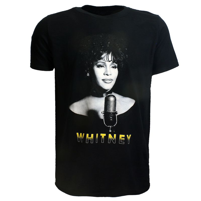 Whitney Houston Black &amp; White Photo T-Shirt