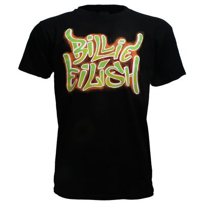 Billie Eilish Neon Graffiti T-Shirt