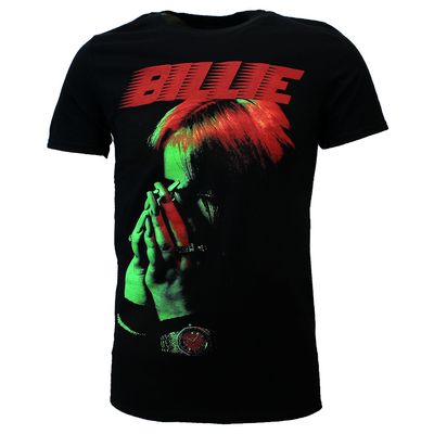 Billie Eilish Hands Face Neon T-Shirt