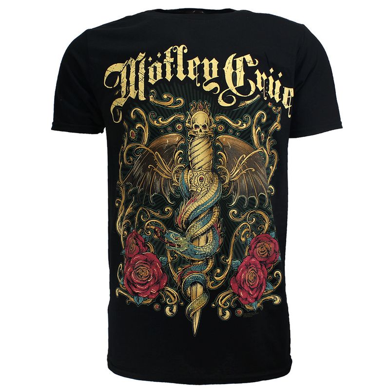 Mötley Crüe Exquisite Dagger T-Shirt