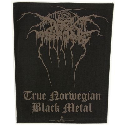 Darkthrone True Norwegian Black Metal Design Large Backpatch