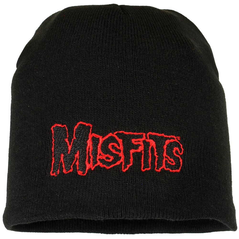 Misfits Red Band Logo Beanie Hat