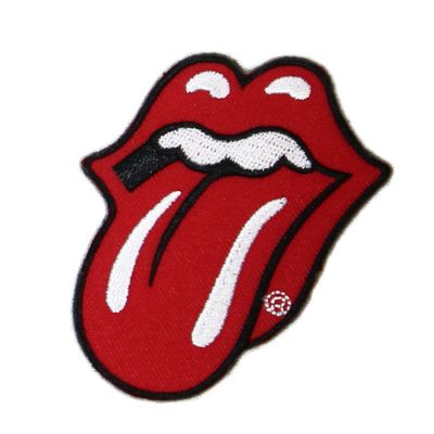 The Rolling Stones Tongue and Lips Patch Red