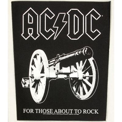 AC/DC For Those About To Rock Design Large Backpatch