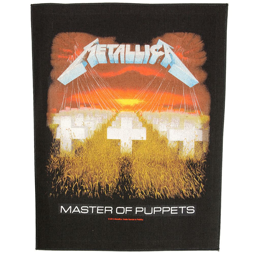 Metallica Master Of Puppets Design Large Backpatch