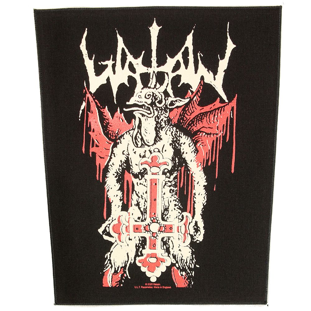 Watain Inverted Cross Design Large Backpatch