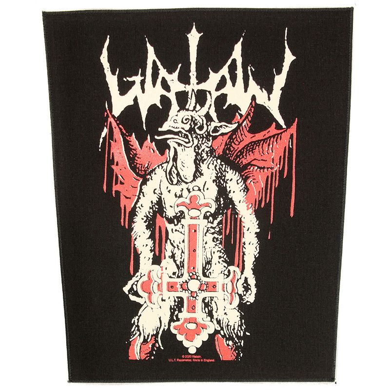 Watain Inverted Cross Design Large Backpatch