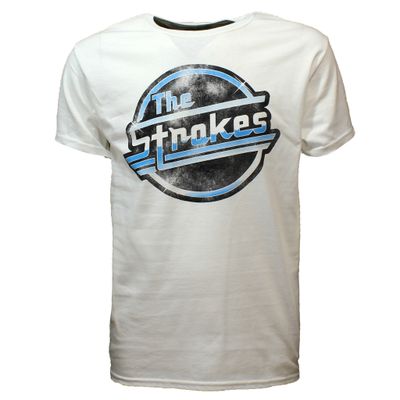 The Strokes Distorted Logo OG Magna T-Shirt White