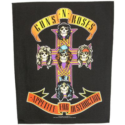 Guns N' Roses Appetite For Destruction Motif Large Back Patch