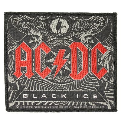 AC/DC Black Ice Logo Standard Woven Patch Emblem