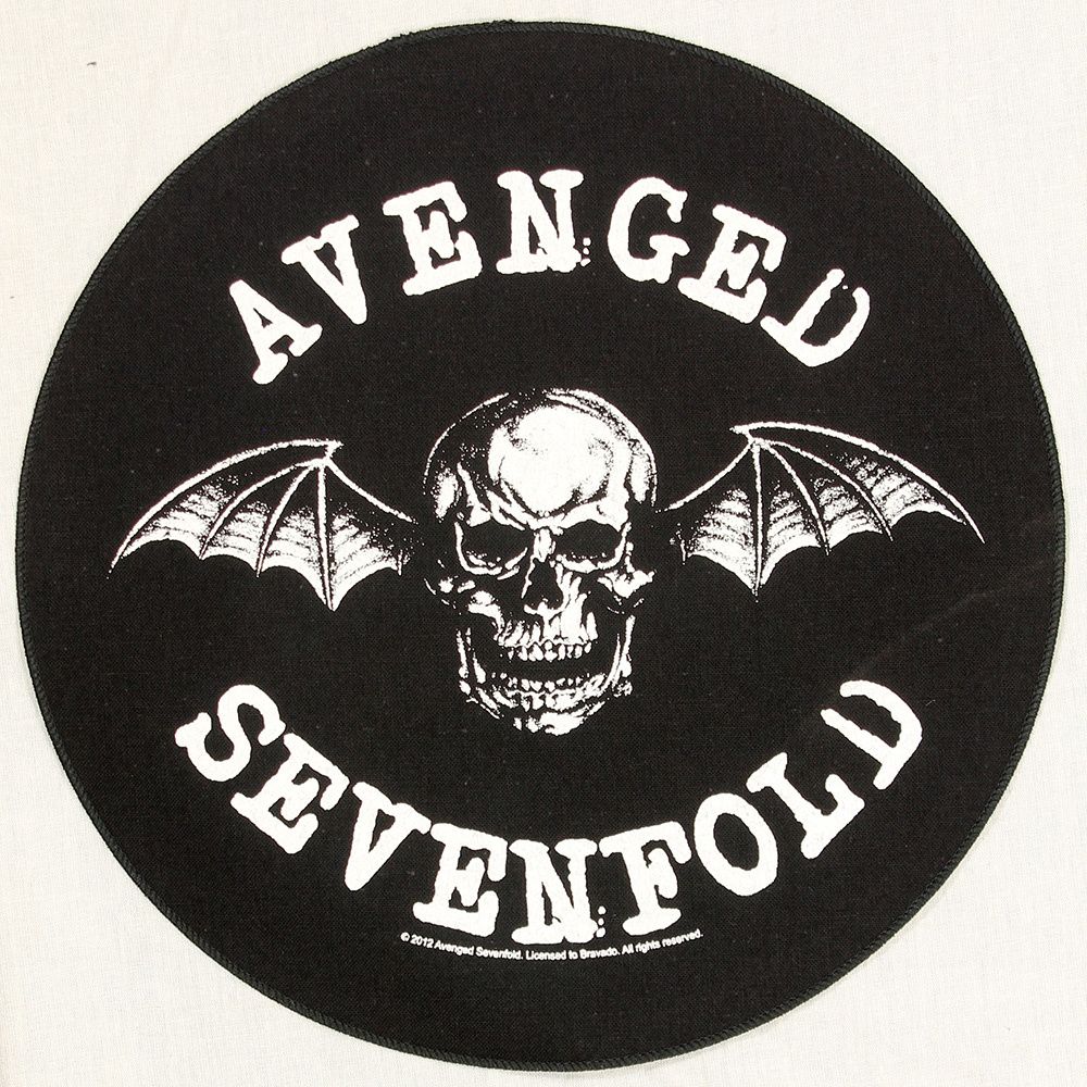 Avenged Sevenfold  Death Bat Design Large Round Backpatch