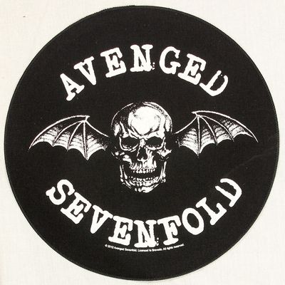Avenged Sevenfold  Death Bat Design Large Round Backpatch