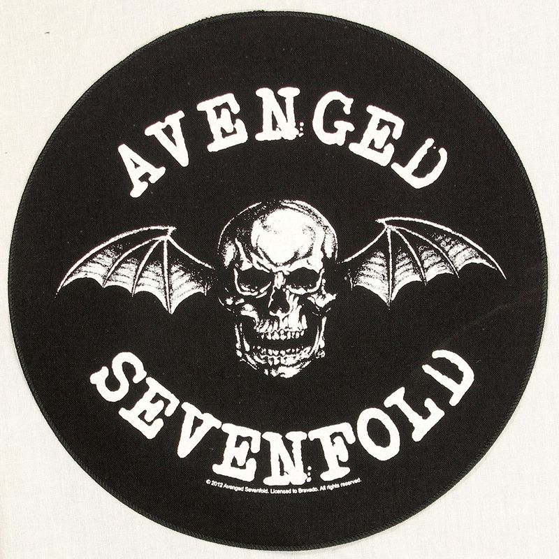 Avenged Sevenfold  Death Bat Design Large Round Backpatch