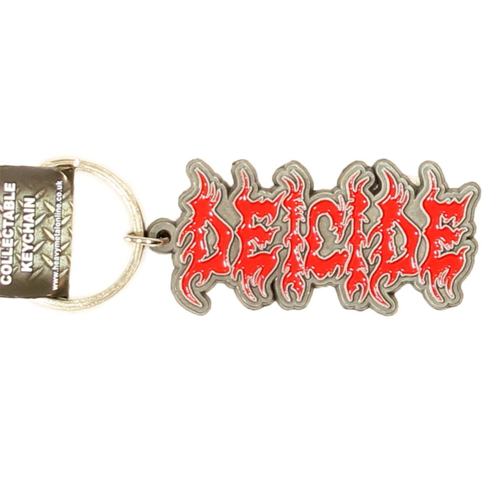 Deicide Metal Die Cast Relief Logo Keychain