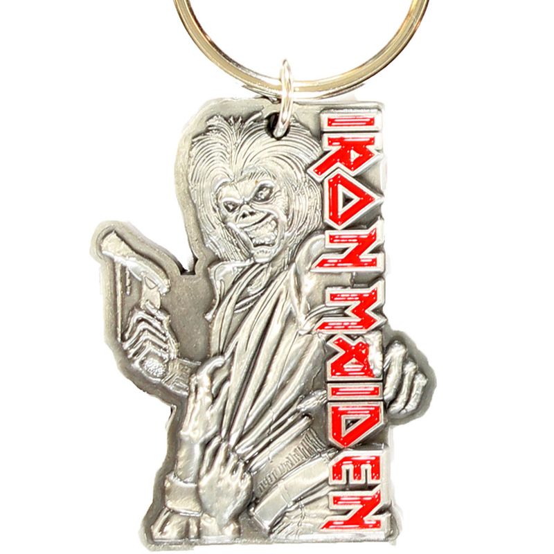 Iron Maiden Killers Metal Enamel Fill-In Logo Keychain