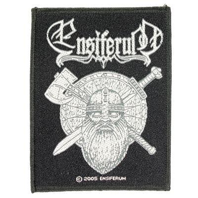 Ensiferum Sword and Axe Logo Standard Woven Patch Emblem