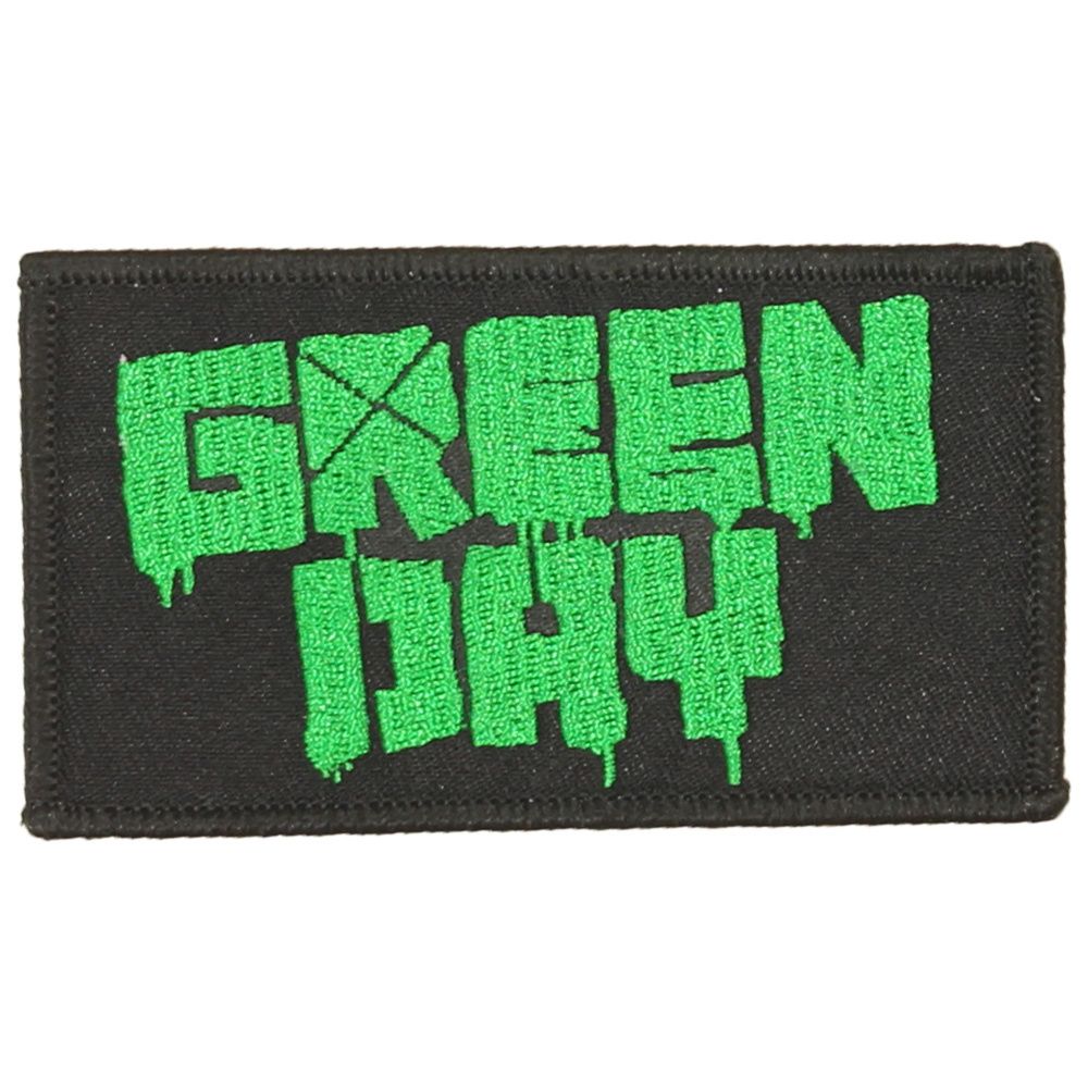 Green Day Classic Logo Standard Embroidered Patch Emblem