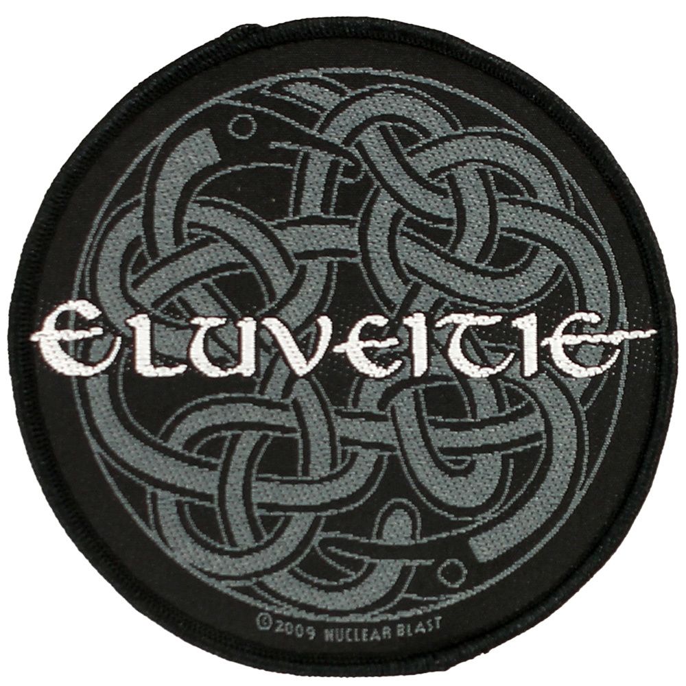 Eluveitie Celtic Knot Logo Standard Woven Patch Emblem
