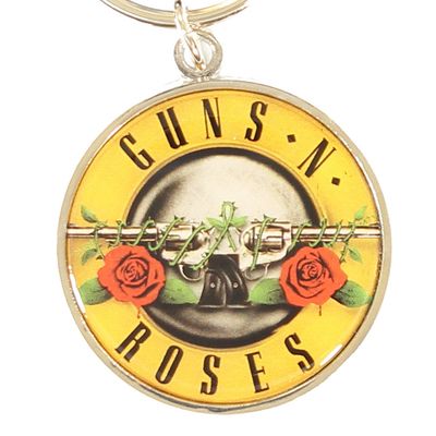 Guns n' Roses Metal Enamel Fill-In Logo Keychain