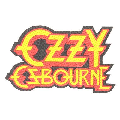 Ozzy Osbourne Cut Out Logo Standard Woven Patch Emblem