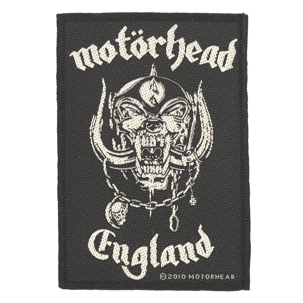 Motorhead England Classic War-Pig Logo Standard Woven Patch Emblem