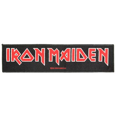 Iron Maiden Classic Logo Super Strip Woven Patch Emblem