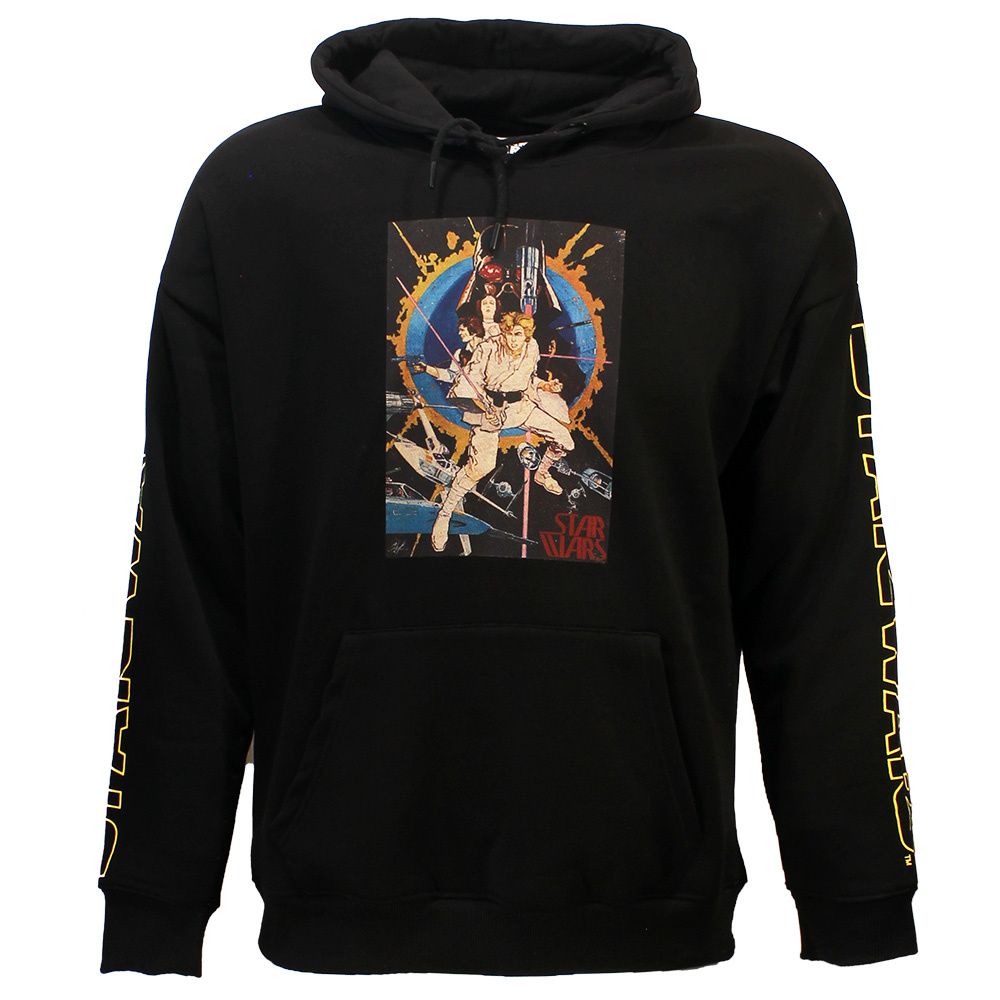 Star Wars Vintage Poster Hoodie Pullover Sweater Black