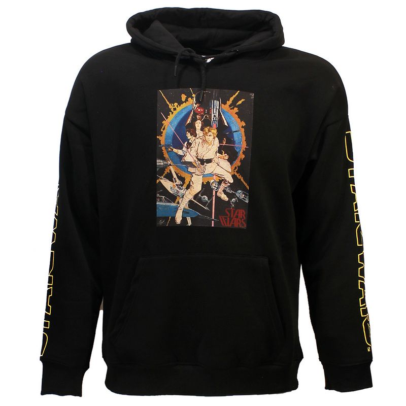 Star Wars Vintage Poster Hoodie Pullover Sweater Black