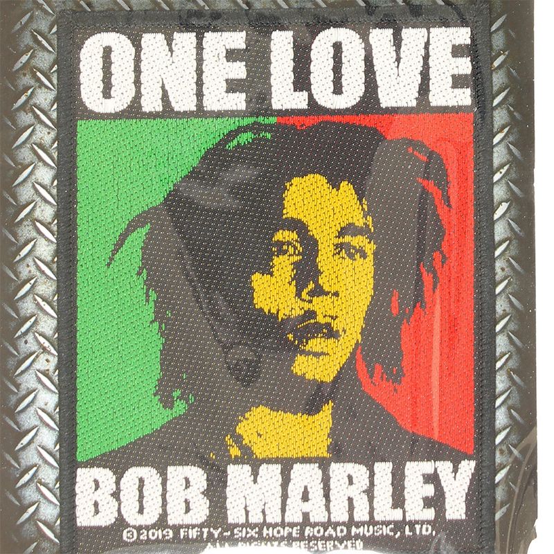 Bob Marley One Love Logo Standard Woven Patch Emblem