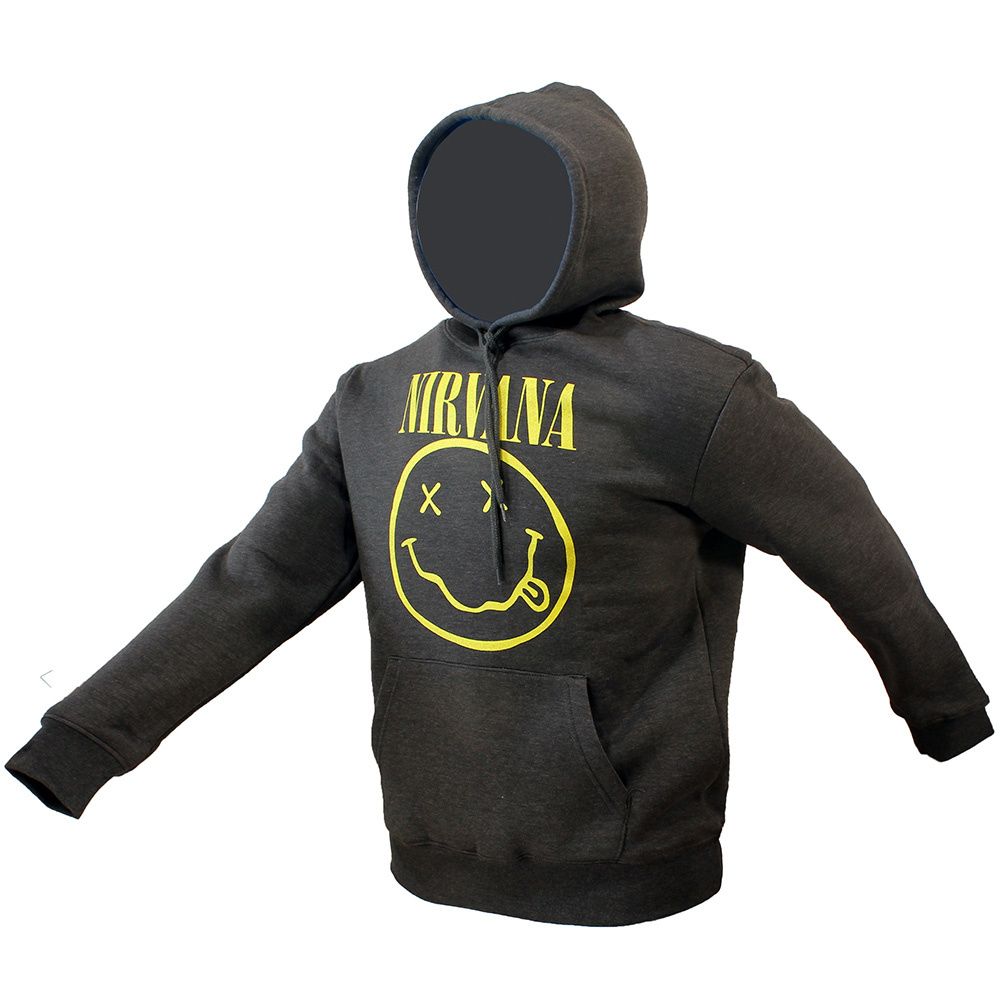 Nirvana Classic Smiley Logo Hoodie Pullover Sweater
