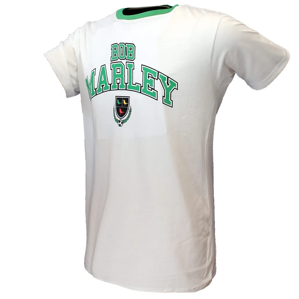 Bob Marley University Crest Three Little Birds T-Shirt